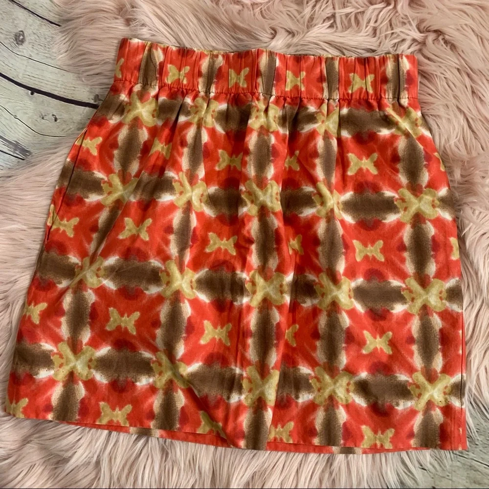 J. Crew Batik Miniskirt